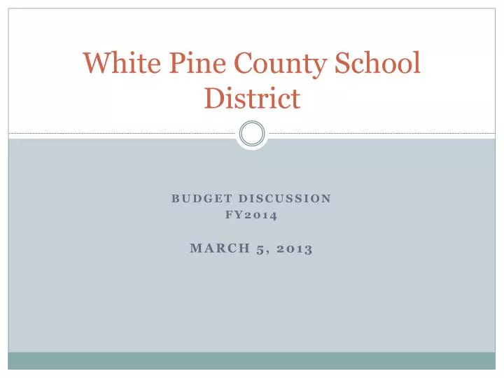 white pine county school district