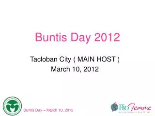 Buntis Day 2012