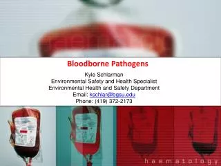 PPT - Bloodborne Pathogens PowerPoint Presentation, Free Download - ID ...