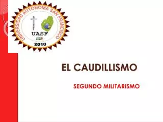 el caudillismo