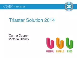 Triaster Solution 2014