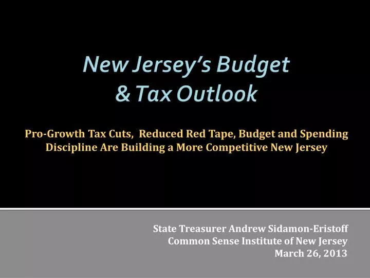 new jersey s budget tax outlook