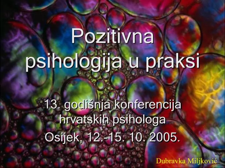 pozitivna psihologija u praksi