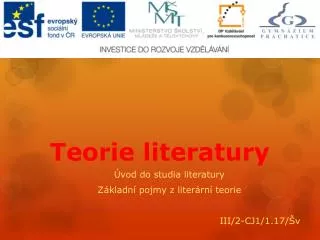 teorie literatury