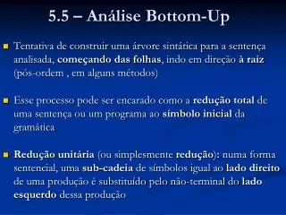 5 5 an lise bottom up