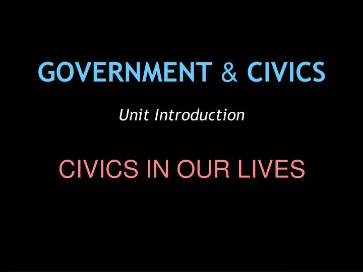 government civics