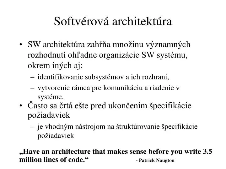 softv rov architekt ra