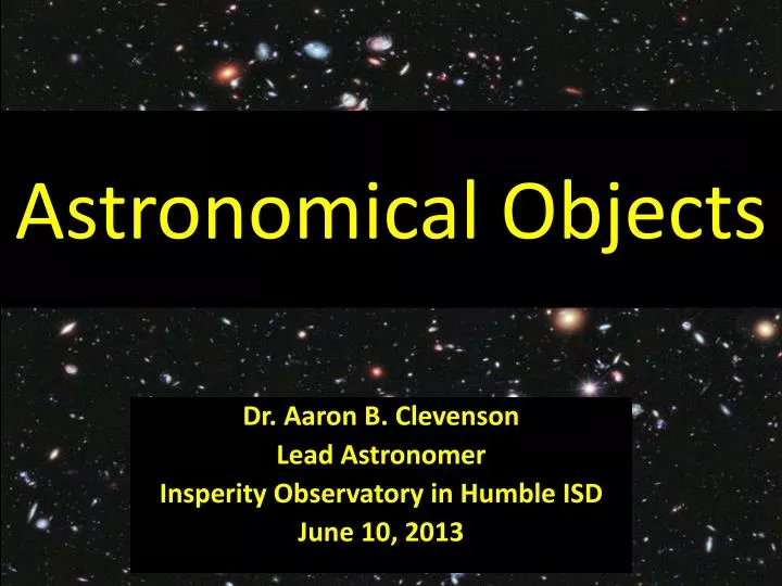 astronomical objects