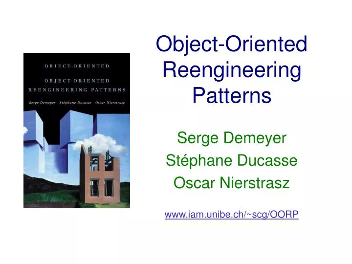 object oriented reengineering patterns