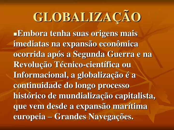 globaliza o