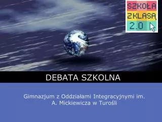debata szkolna
