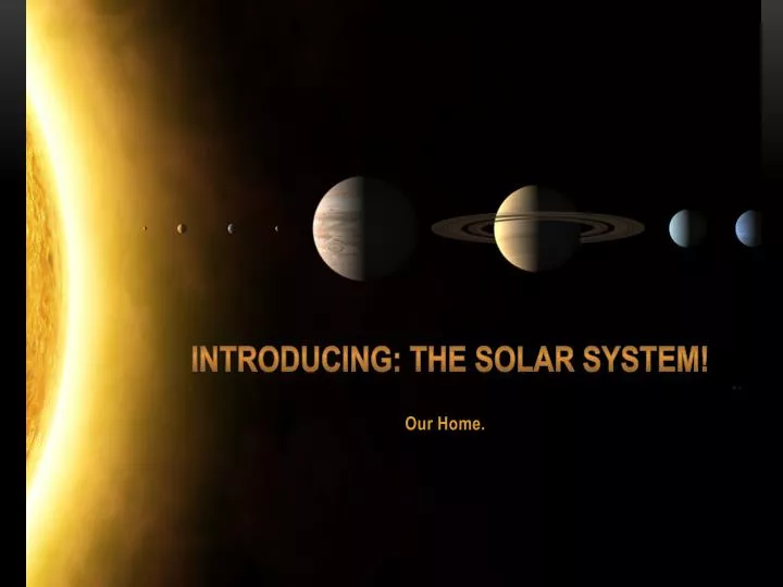 introducing the solar system