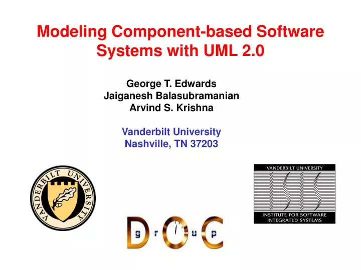 modeling component based software systems with uml 2 0