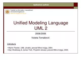unified modeling language uml 2