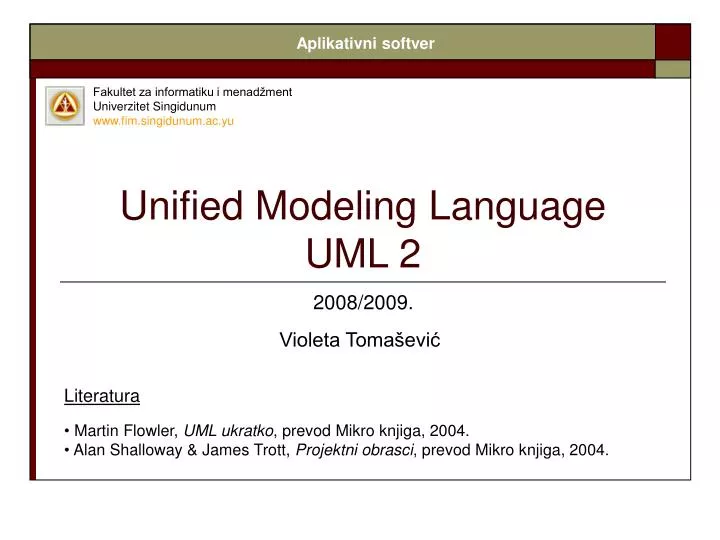 unified modeling language uml 2