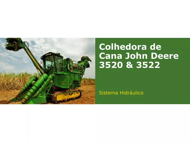 colhedora de cana john deere 3520 3522