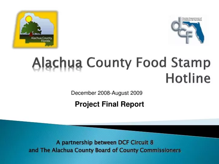 alachua county food stamp hotline