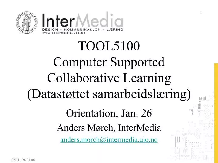 tool5100 computer supported collaborative learning datast ttet samarbeidsl ring