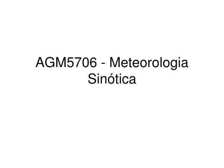 agm5706 meteorologia sin tica