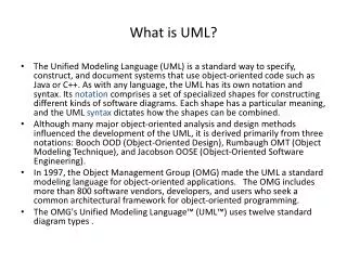 what is uml