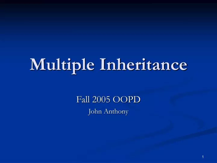 multiple inheritance