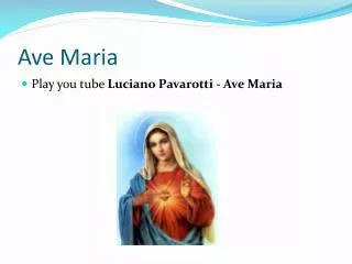 ave maria