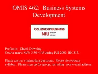 OMIS 462: Business Systems Development
