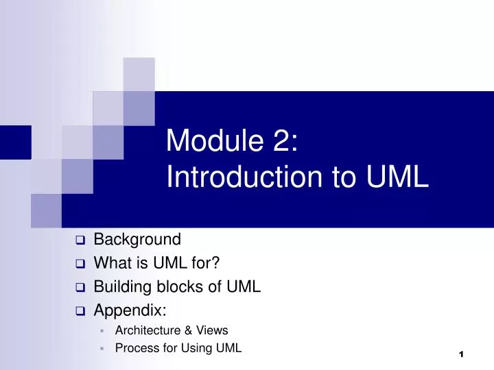 module 2 introduction to uml