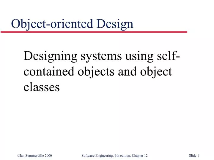 object oriented design