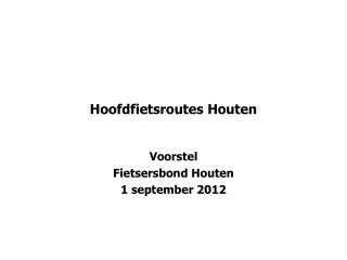 hoofdfietsroutes houten