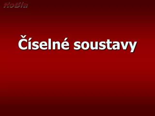 seln soustavy