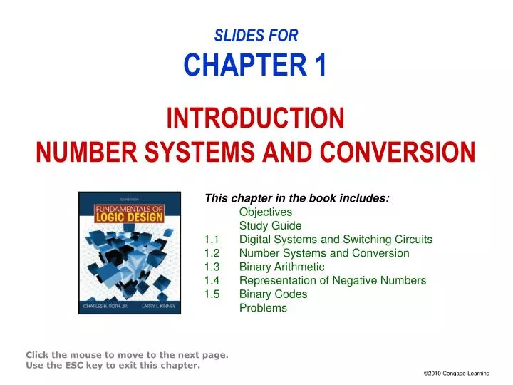 slides for chapter 1 introduction number systems and conversion
