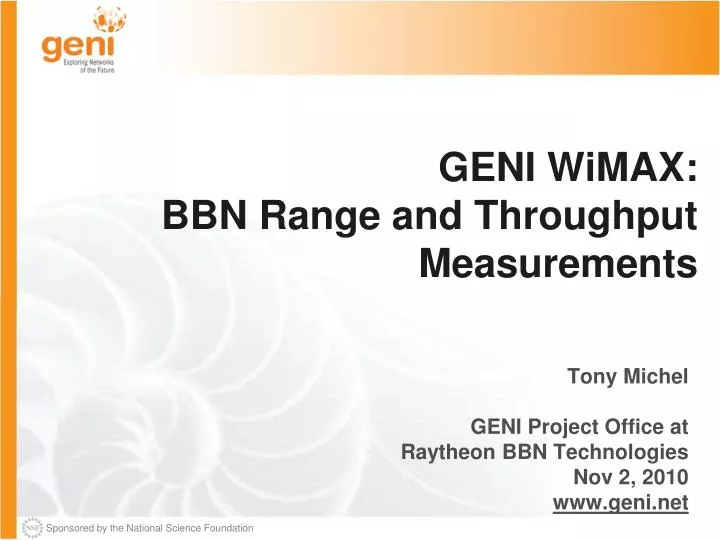 geni wimax bbn range and throughput measurements