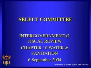 SELECT COMMITTEE