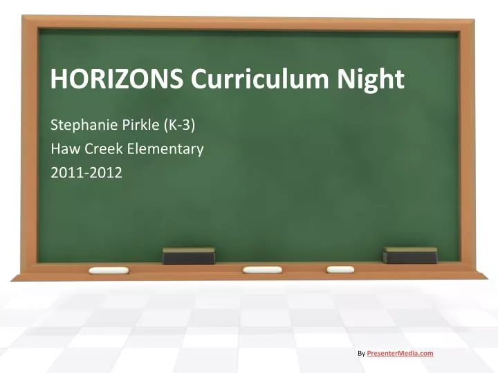 horizons curriculum night