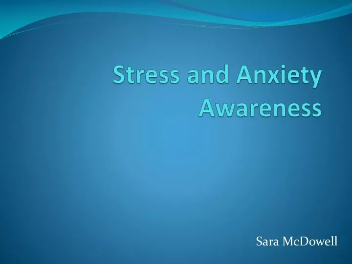 stress and anxiety awareness