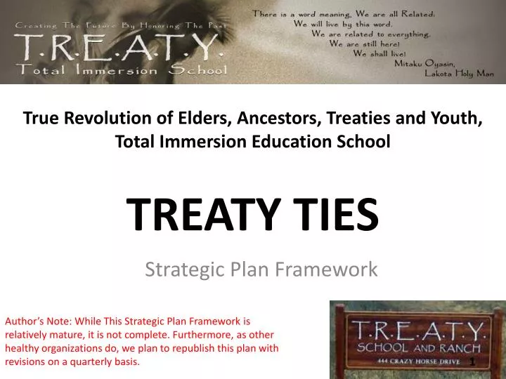 true revolution of elders ancestors treaties and youth total immersion education school treaty ties