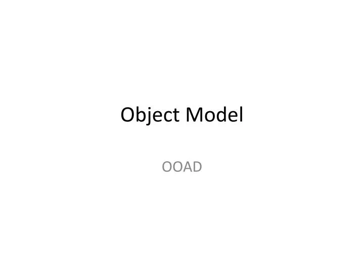 object model