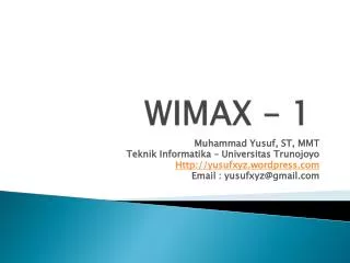 wimax 1