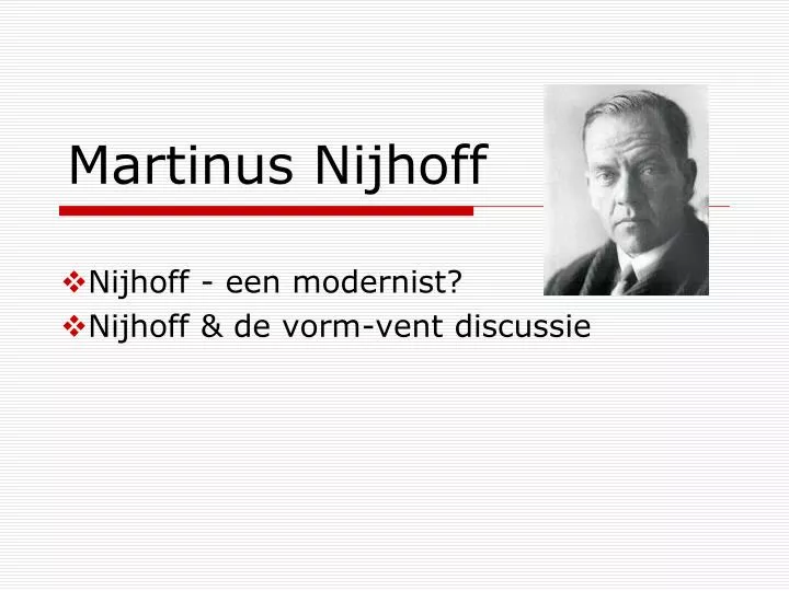 martinus nijhoff