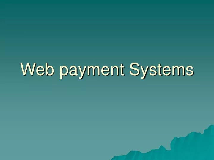 web payment systems