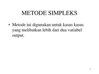 metode simpleks