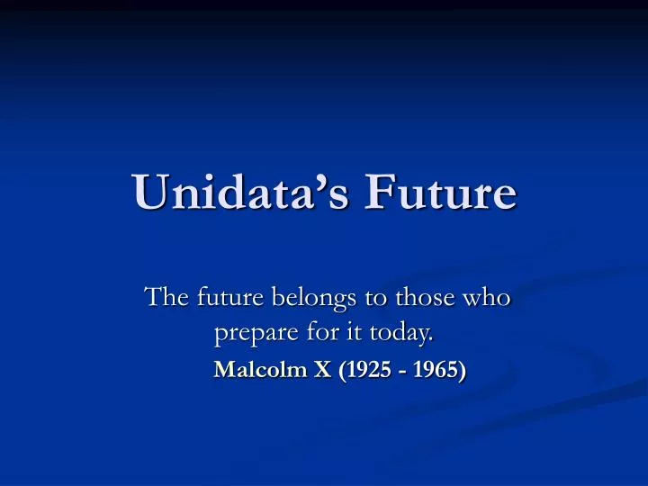 unidata s future