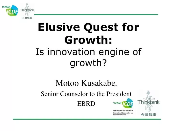elusive quest for growth is innovation engine of growth