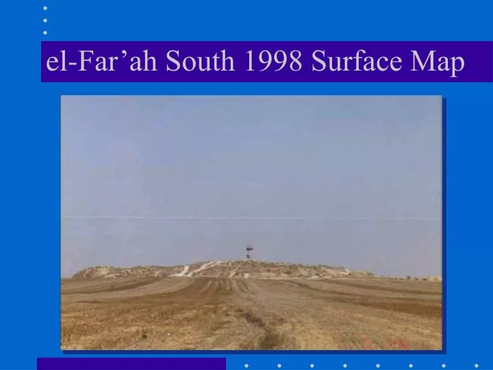 el far ah south 1998 surface map