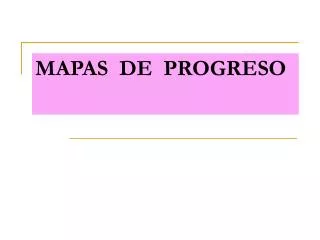 mapas de progreso
