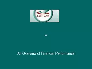 An Overview of Financial Performance
