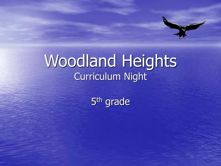 woodland heights curriculum night