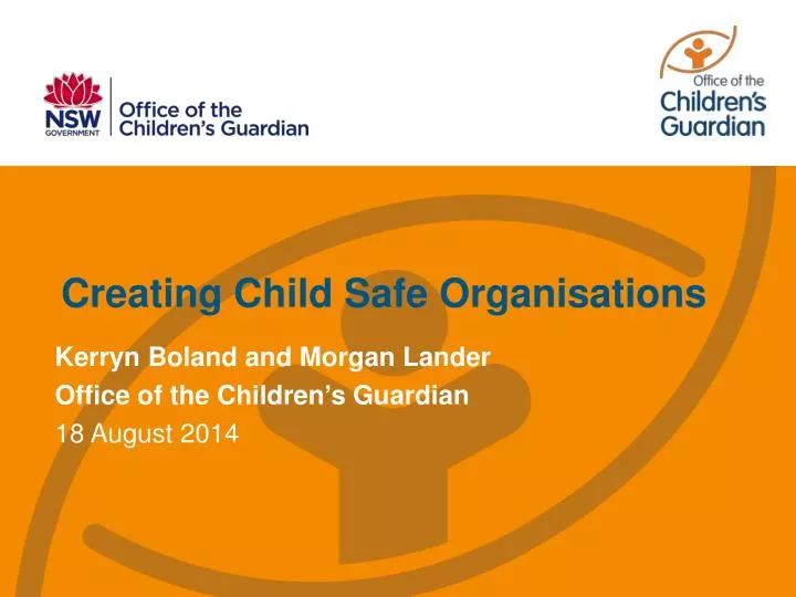 creating child safe organisations