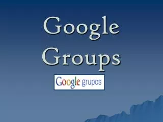 google groups